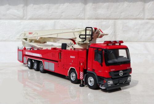 SANY Benz SYM5530JXFJP 62 Water pump Tower Fire Truck 1/50 Pre-built Model view5