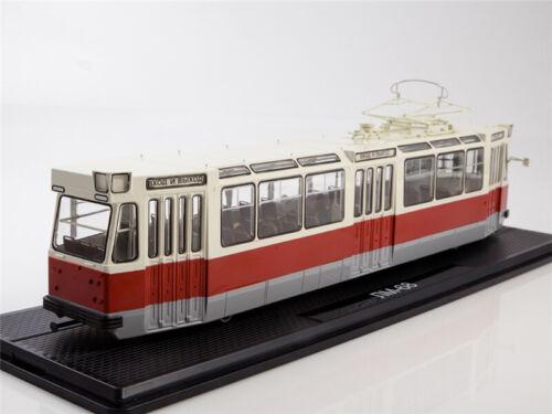 Start Scale Models Soviet LM-68 Union Tramcar red-white 1/43 ABS Truck Model view12