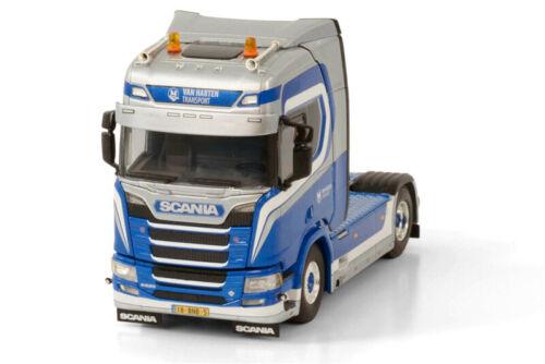 WSI SCANIA R HIGHLINE CR20H 4X2 VAN HARTEN TRANSPORT 1/50 DIECAST Truck view1