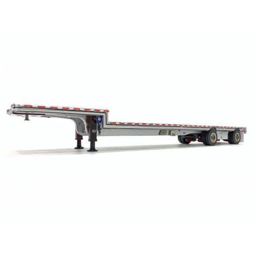 WB Weiss Brothers East Drop Deck Trailer Black with Accessories 1/50 Pre-built view1