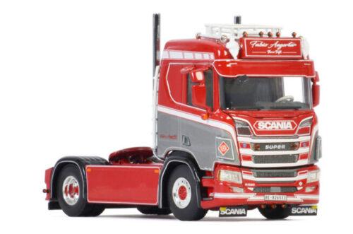WSI SCANIA R NORMAL CR20N 4X2 FABIO AEGERTER TRANSPORTE 1/50 Truck Pre-built view2