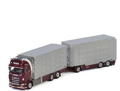 WSI SCANIA S HIGHLINE CS20H 6X2 TAG AXLE RESIN COMBI trailer VAEX 1/50 Truck view1