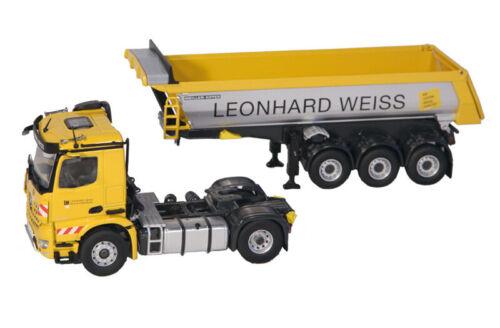 NZG MB Leonhard Weiss 4x2 Dump Truck Construction Vehicle 1/50 DIECAST Pre-built view5