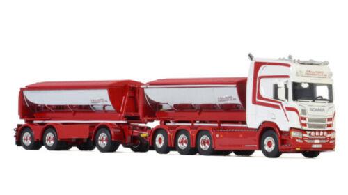 WSI 1/50 SCANIA R HIGHLINE CR20H 8X4 RIGED TRUCK HOOKLIFT CONTAINER ASPHALT view3