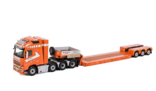 WSI VOLVO FH4 GLOBETROTTER XL 8X4 NOOTEBOOM LOWLOADER - 3 AXLE 1/50 Model view1