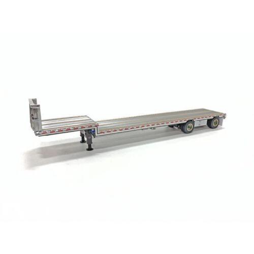 WB Weiss Brothers East Drop Deck Trailer Black with Accessories 1/50 Pre-built view2