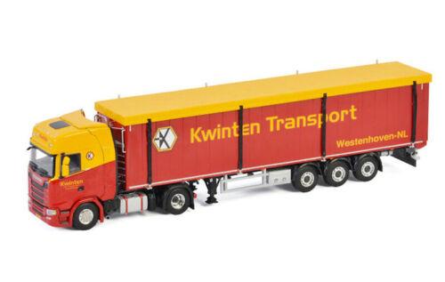 WSI 1:50 SCANIA S HIGHLINE CS20H 4X2 VOLUME TRAILER-3 AXLE KWINTEN TRANSPORT view2