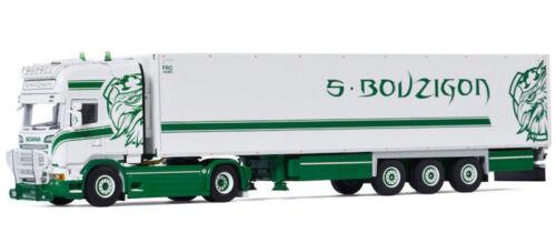 WSI 1/50 SCANIA STREAMLINE TOPLINE 4X2 REEFER TRAILER-3 AXLE S. BOUZIGON view2