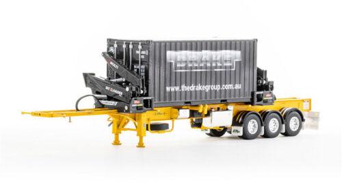 Drake O’Phee BoxLoader Container trailer yellow 1/50 DIECAST Truck Pre-built view1