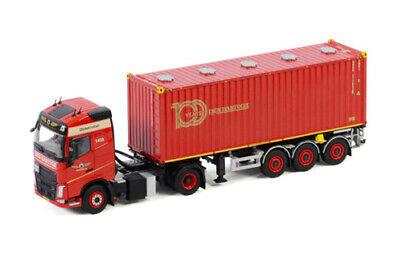 WSI 1/50 VOLVO FH4 GLOBETROTTER 4X2 CONTAINER TRAILER 3 AXLE 30 FT BULK view2