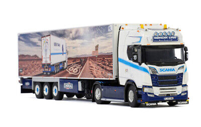 WSI SCANIA R HIGHLINE CR20H 4X2 REEFER TRAILER NORDIK LINE 1/50 Pre-built view1