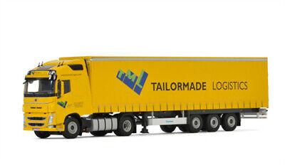 WSI 1/50 VOLVO FH4 GLOBETROTTER 4X2 CURTAINSIDE TRAILER-3 AXLE TAILORMADE view1