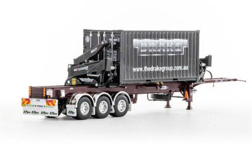 Drake O’Phee BoxLoader Vintage Container trailer Burgundy 1/50 Pre-built Model view3