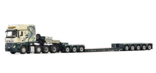 WSI MB ACTROS MP4 SLT GIGA SPACE 8X4 LOW LOADER-5 AXLE DOLLY-3 AXLE 1:50 Model view1
