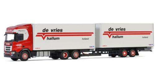 WSI 1:50 SCANIA R CR20H 6X2 TAG AXLE RIGED TRUCK BOX-5 AXLE DE VRIES HALLUM view3