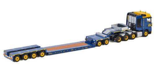 WSI 1/50 MB ACTROS MP4 SLT BIG SPACE 8X4 LOW LOADER EURO-4 AXLE DOLLY-2 AXLE view4