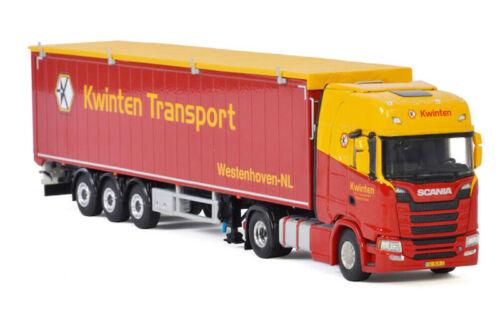 WSI 1:50 SCANIA S HIGHLINE CS20H 4X2 VOLUME TRAILER-3 AXLE KWINTEN TRANSPORT view4