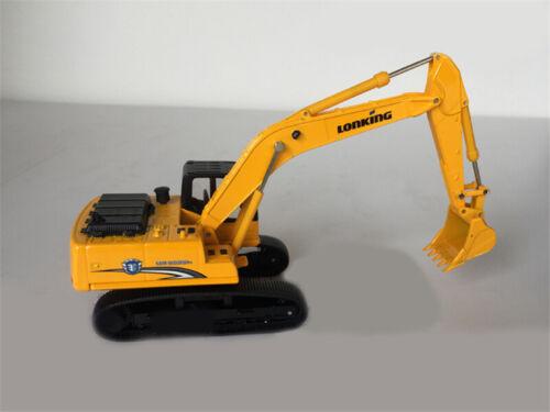 LONKING CDM6225H Hydraulic Excavator Yellow 1/64 Diecast Truck Pre-built Model view4
