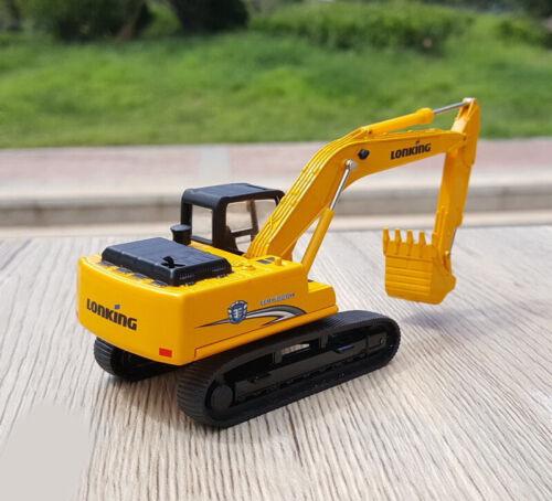 LONKING CDM6225H Hydraulic Excavator Yellow 1/64 Diecast Truck Pre-built Model view8