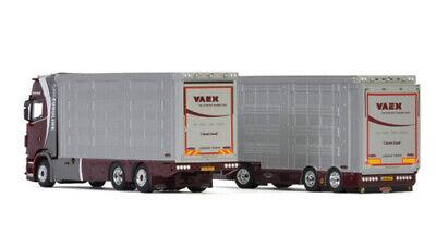 WSI SCANIA S HIGHLINE CS20H 6X2 TAG AXLE RESIN COMBI trailer VAEX 1/50 Truck view3