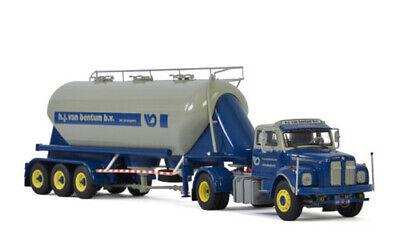 WSI SCANIA L110 TORPEDO 4X2 BULK TRAILER VAN BENTUM 1/50 DIECAST Truck Model view1