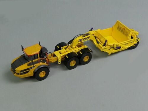 K-Tec 1237 ADT Scraper W/ Volvo A40F Articulated 1/50 Truck Pre-built view3