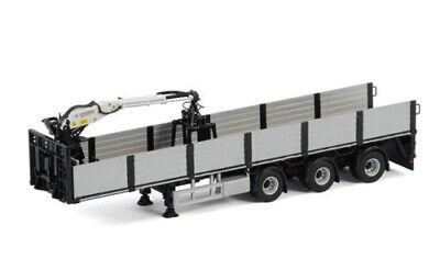 WSI BRICK TRAILER BLACK 3 AXLE 1/50 DIECAST Truck Pre-built Model view1