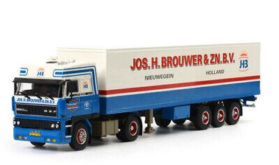 WSI DAF 2800 SC 4 X 2 CLASSIC BOX TRAILER JOS H BROUWER 1/50 Truck Model view1