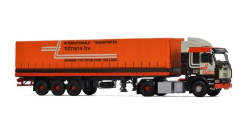 WSI SCANIA 3 SERIES 4X2 CURTAINSIDE TRAILER TILTRANS 1/50 DIECAST Model view2