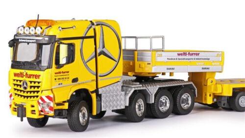 Conrad 1/50 MB Arocs SLT 8x6 Heavy duty tractor w/ Goldhofer THP/SL-trailer view3