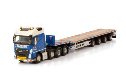 WSI VOLVO FH4 8X4 GLOBETROTTER NOOTEBOOM TELESTEP 4 AXLE BAETSEN 1/50 Truck view1