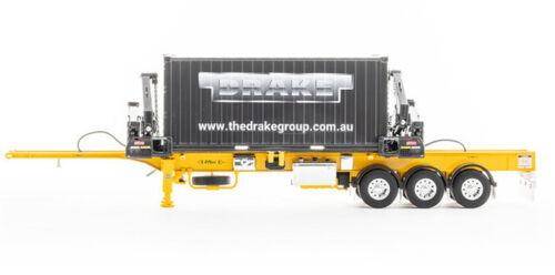 Drake O’Phee BoxLoader Container trailer yellow 1/50 DIECAST Truck Pre-built view3