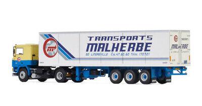 WSI VOLVO F12 4X2 REEFER TRAILER MALHERBE 1/50 DIECAST Truck Pre-built Model view3