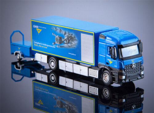 IMC MB 4x2 Box Truck Trailer Alloy W/ Truck GMB 1:87 DIECAST Pre-built Model view1