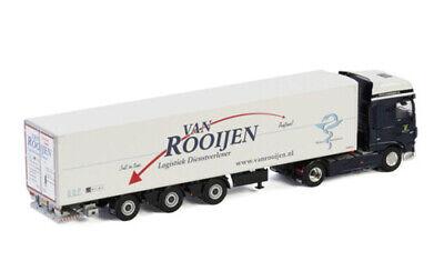 WSI DAF XF SUPER SPACE CAB MY2017 4X2 REEFER TRAILER TRIDEC VAN 1/50 Model view2