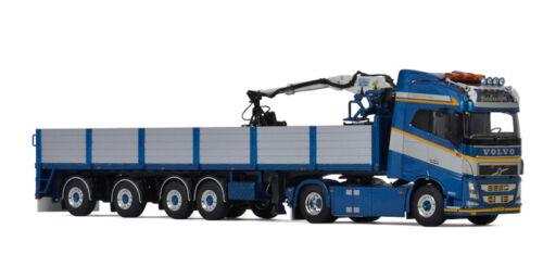 WSI VOLVO FH4 GLOBETROTTER 4X2 BRICK TRAILER-4 AXLE BOLWIJN 1/50 Pre-built view1