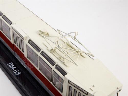 Start Scale Models Soviet LM-68 Union Tramcar red-white 1/43 ABS Truck Model view9
