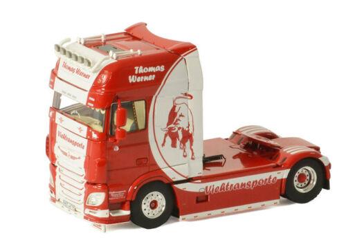 WSI DAF XF SUPER SPACE CAB MY2017 4X2 WERNER THOMAS 1/50 Pre-built Model view1