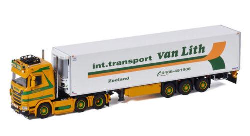 WSI SCANIA S NORMAL CS20N 6X2 TWINSTEER REEFER TRAILER-3 AXLE 1/50 Pre-built view1