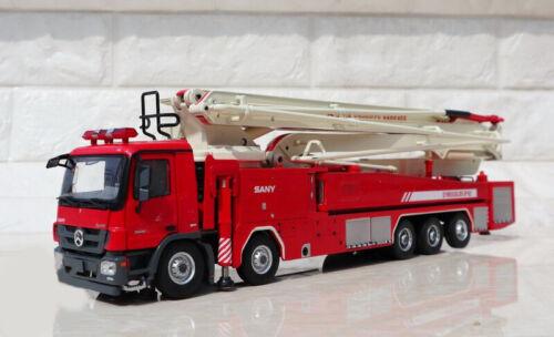 SANY Benz SYM5530JXFJP 62 Water pump Tower Fire Truck 1/50 Pre-built Model view1