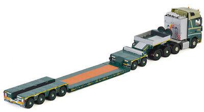 WSI 1/50 BENZ ACTROS MP4 SLT GIGA SPACE 8X4 LOWLOADER 4 AXLE+DOLLY 2 AXLE view5