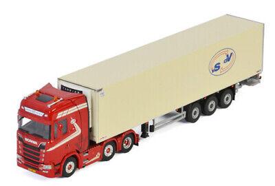 WSI SCANIA S HIGHLINE CS20H 6X2 TWINSTEER REEFER TRAILER 1/50 Diecast Model view1