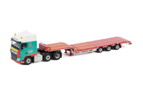 WSI DAF XF SPACE CAB 6X2 TWINSTEER SEMI LOW LOADER-3 AXLE SCALES 1/50 Model view3