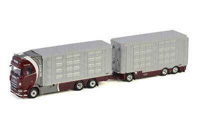 WSI SCANIA S HIGHLINE CS20H 6X2 TAG AXLE RESIN COMBI trailer VAEX 1/50 Truck view2