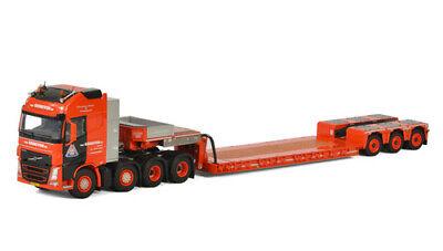 WSI VOLVO FH4 GLOBETROTTER XL8X4 LOWLOADER tailer VAN GRINSVEN 1/50 Truck view1