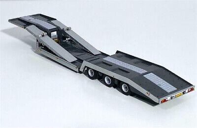 WSI PREMIUM LINE TRUCK TRANSPORTER SILVER - 3 AXLE 1/50 DIECAST Truck Model view4