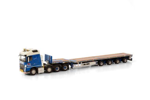WSI VOLVO FH4 8X4 GLOBETROTTER NOOTEBOOM TELESTEP 4 AXLE BAETSEN 1/50 Truck view2