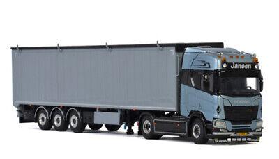 WSI SCANIA R HIGHLINE CR20H 4X2 VOLUME TRAILER JANSEN 1/50 DIECAST Truck view1