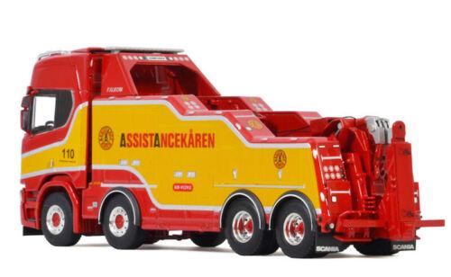 WSI SCANIA R HIGHLINE CR20H 8X4 FALKOM ASSISTANCEKAREN 1/50 Truck Pre-built view4