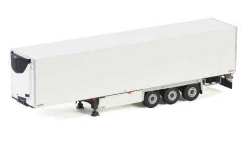 WSI REEFER TRAILER 3 AXLE white 1/50 DIECAST Truck Pre-built Model view1